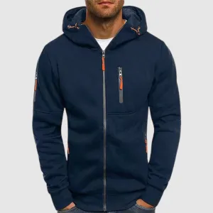 Adriano / Casual Zip-Up Hoodie Sweatshirt