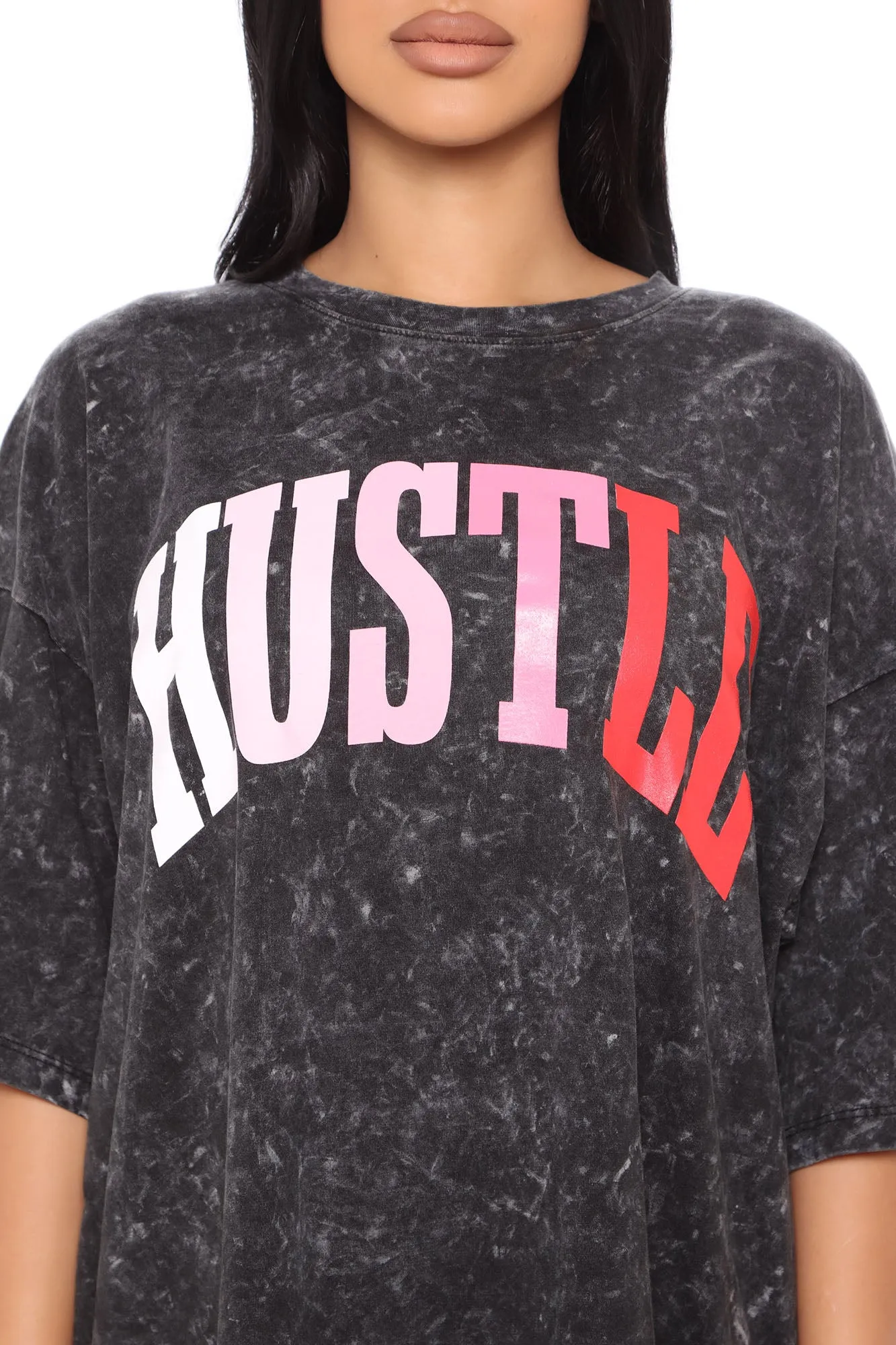 All Different Hustles Washed Tee - Black Wash