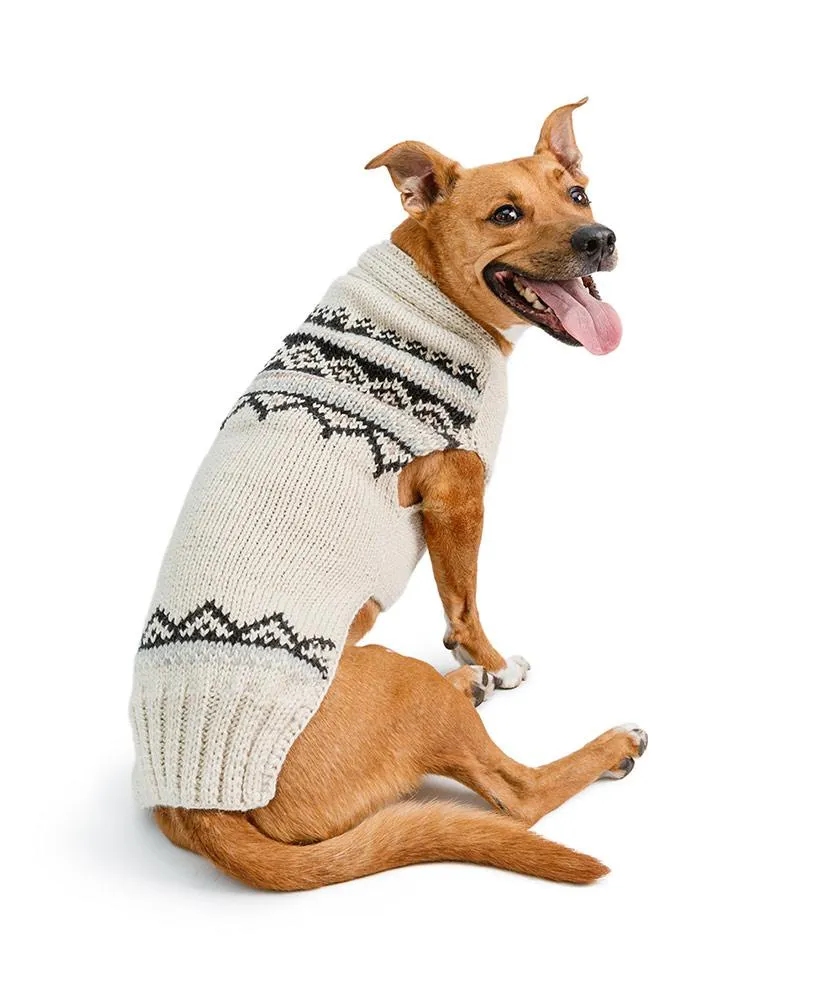 Alpaca Cream Thick Dog Sweater