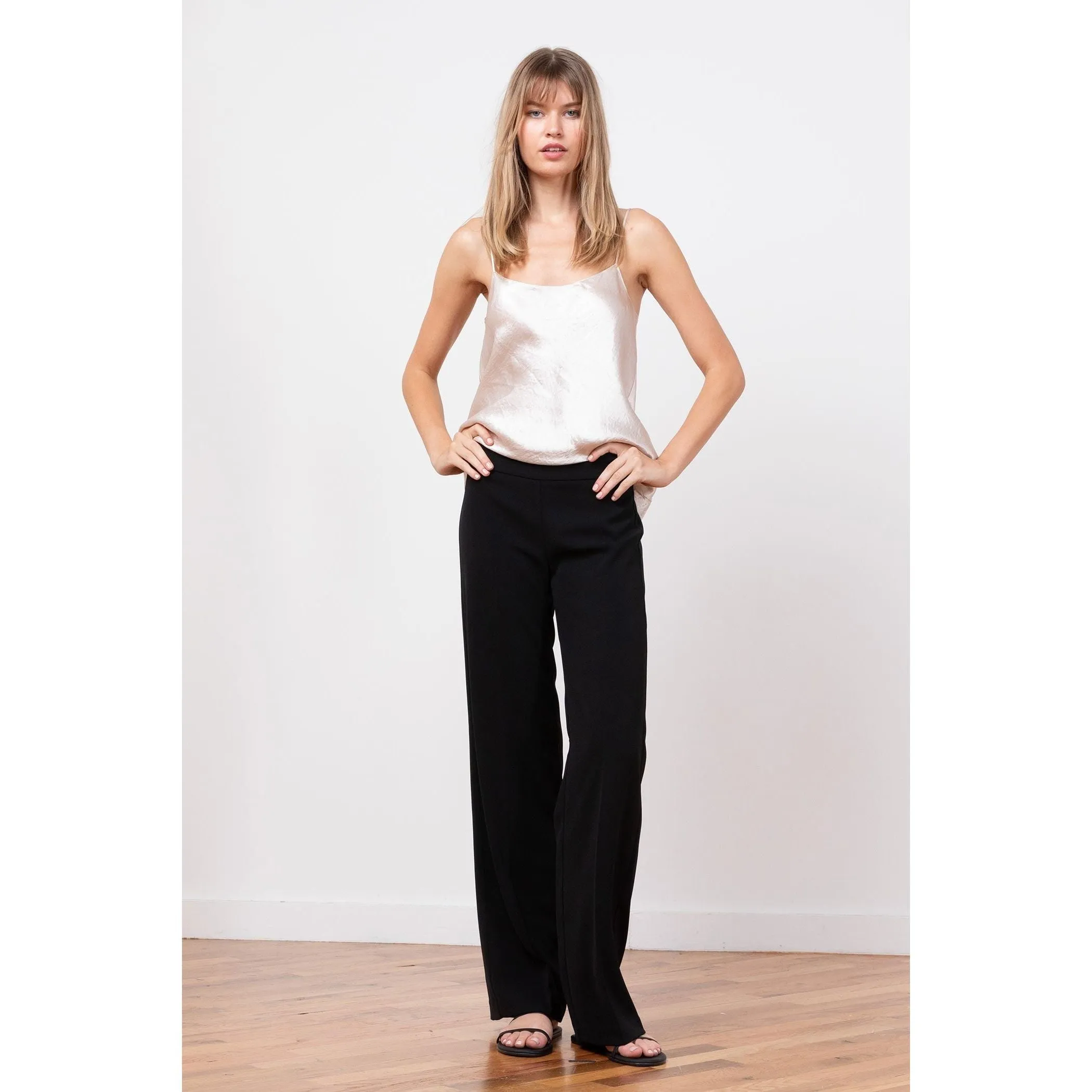 Avenue Montaigne Flavia Pants Crepe Black