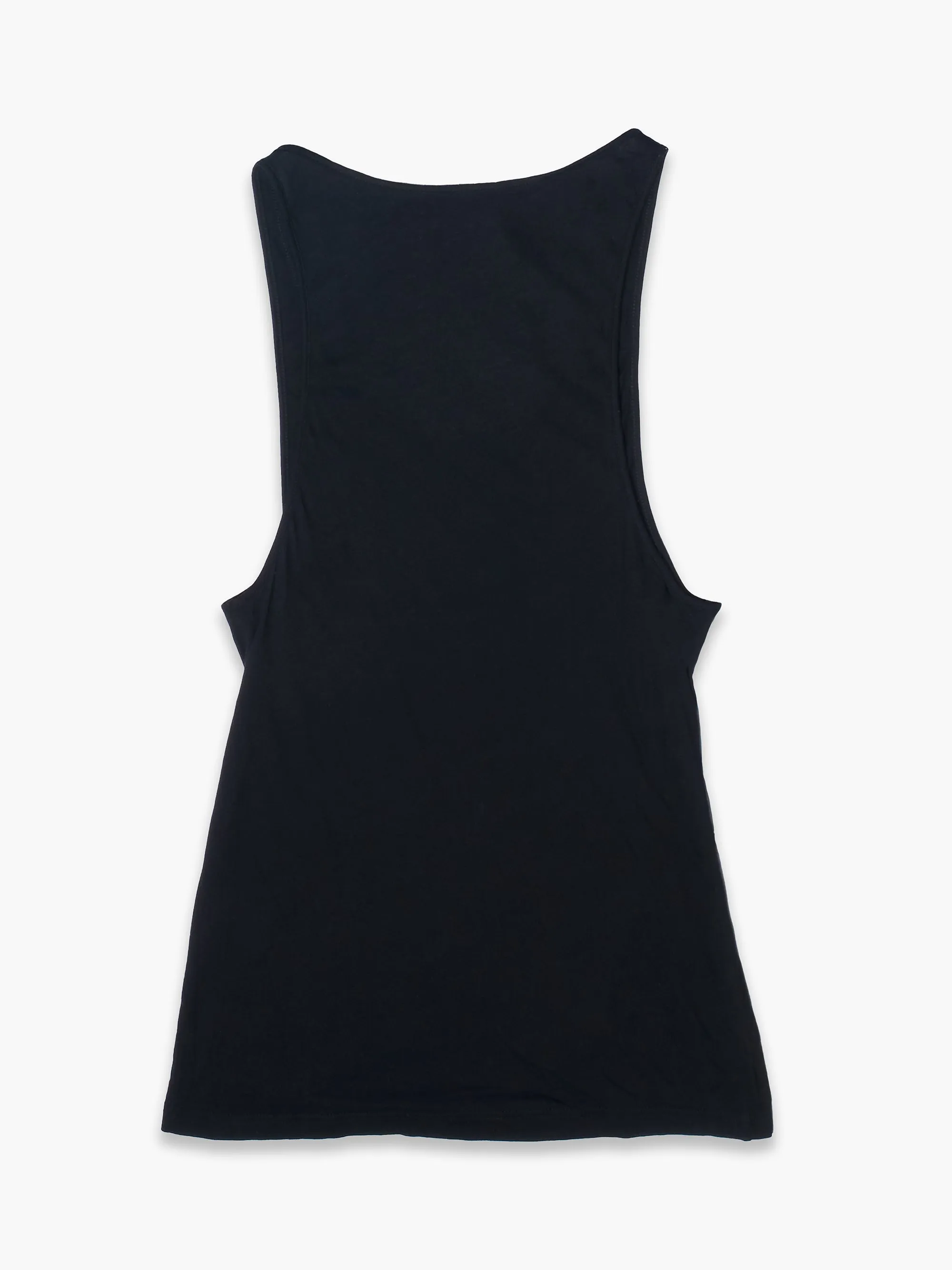 Black Relaxed Fit Cotton Vest