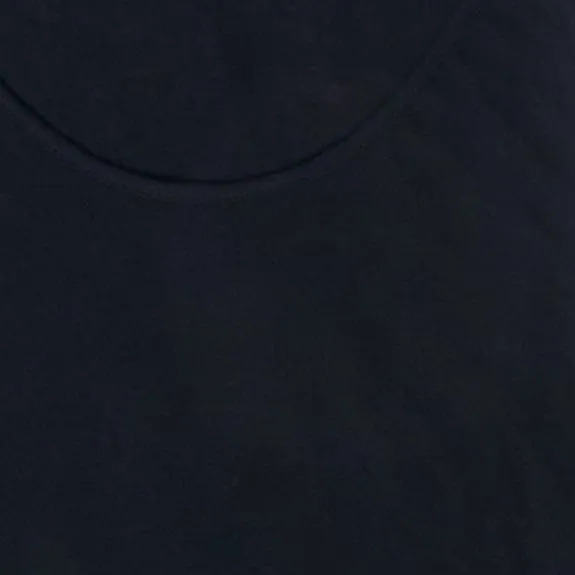 Black Relaxed Fit Cotton Vest