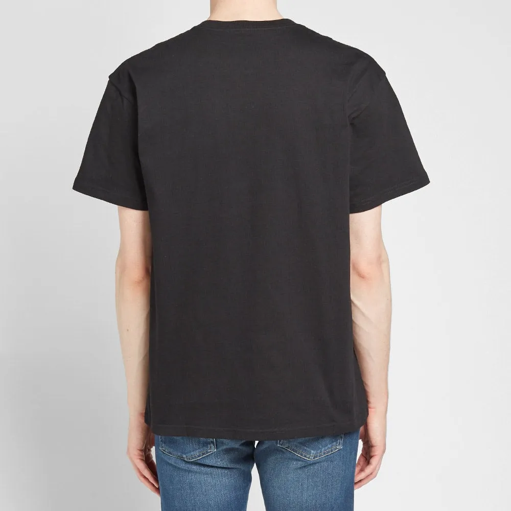 Carhartt WIP Chase Embroidered Tee (Black & Gold)(Regular Size)