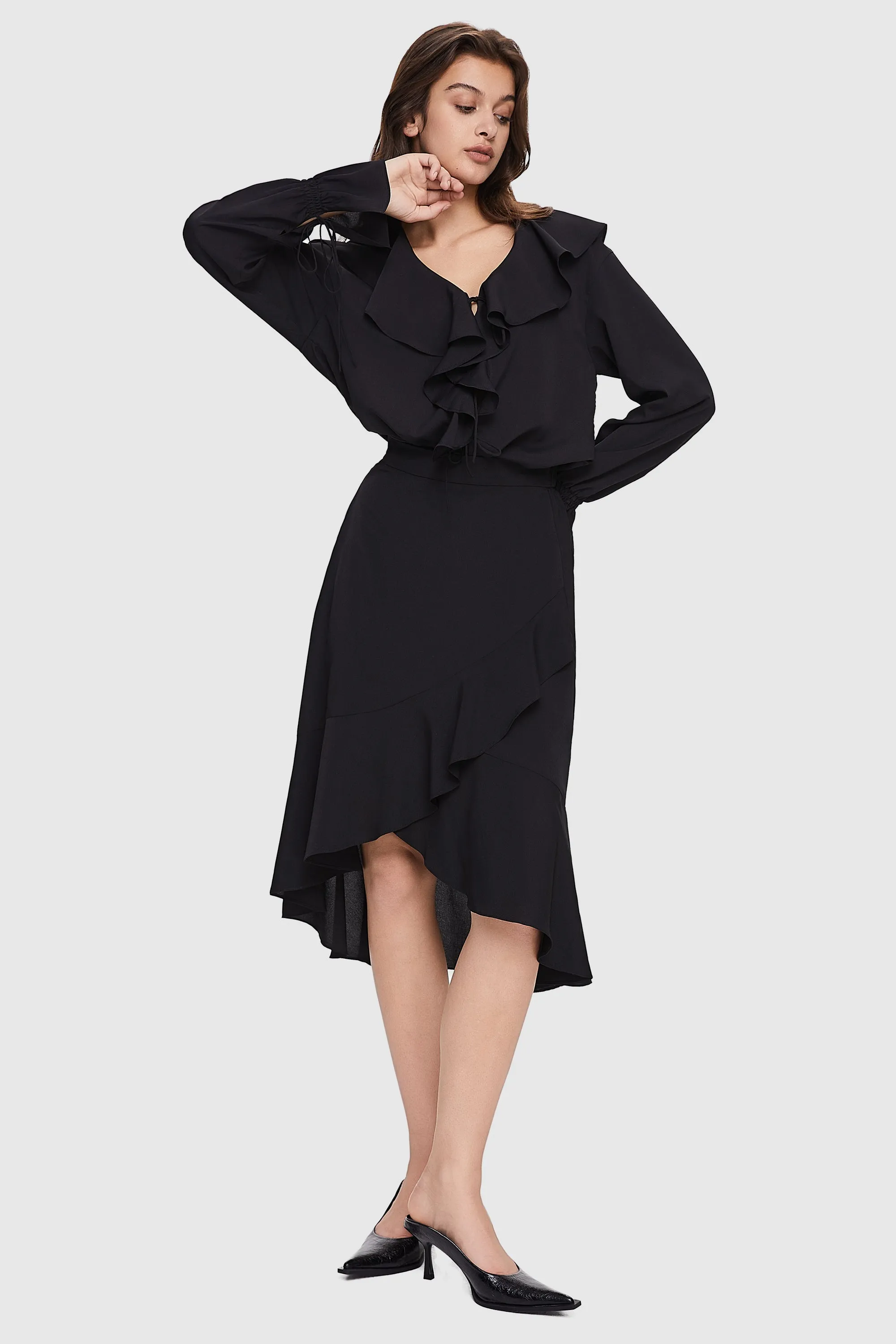 Chiffon Midi Skirt