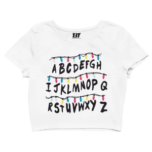 Crop Top - Alphabet Wall