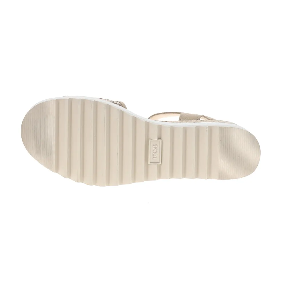 Diana Metallic Platform Wedge Espadrille Sandals