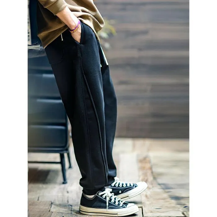 Drawstring Large Size Stretch Casual Pants P0435