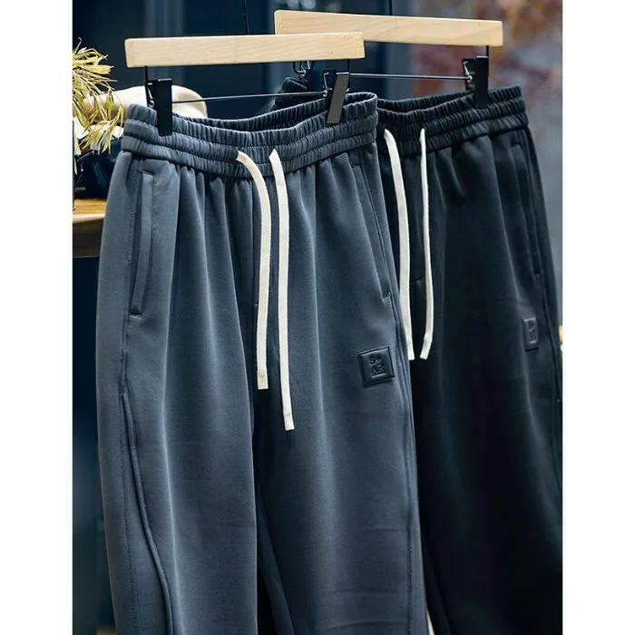 Drawstring Large Size Stretch Casual Pants P0435