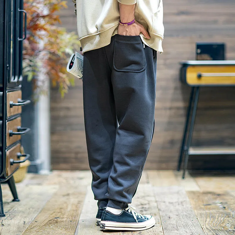 Drawstring Large Size Stretch Casual Pants P0435