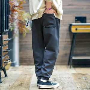 Drawstring Large Size Stretch Casual Pants P0435
