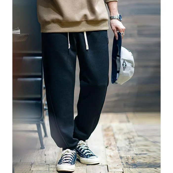 Drawstring Large Size Stretch Casual Pants P0435