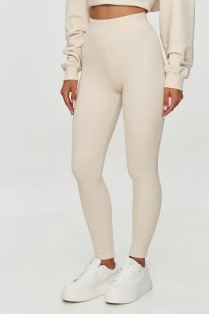 Long leggings model 202954 Makadamia