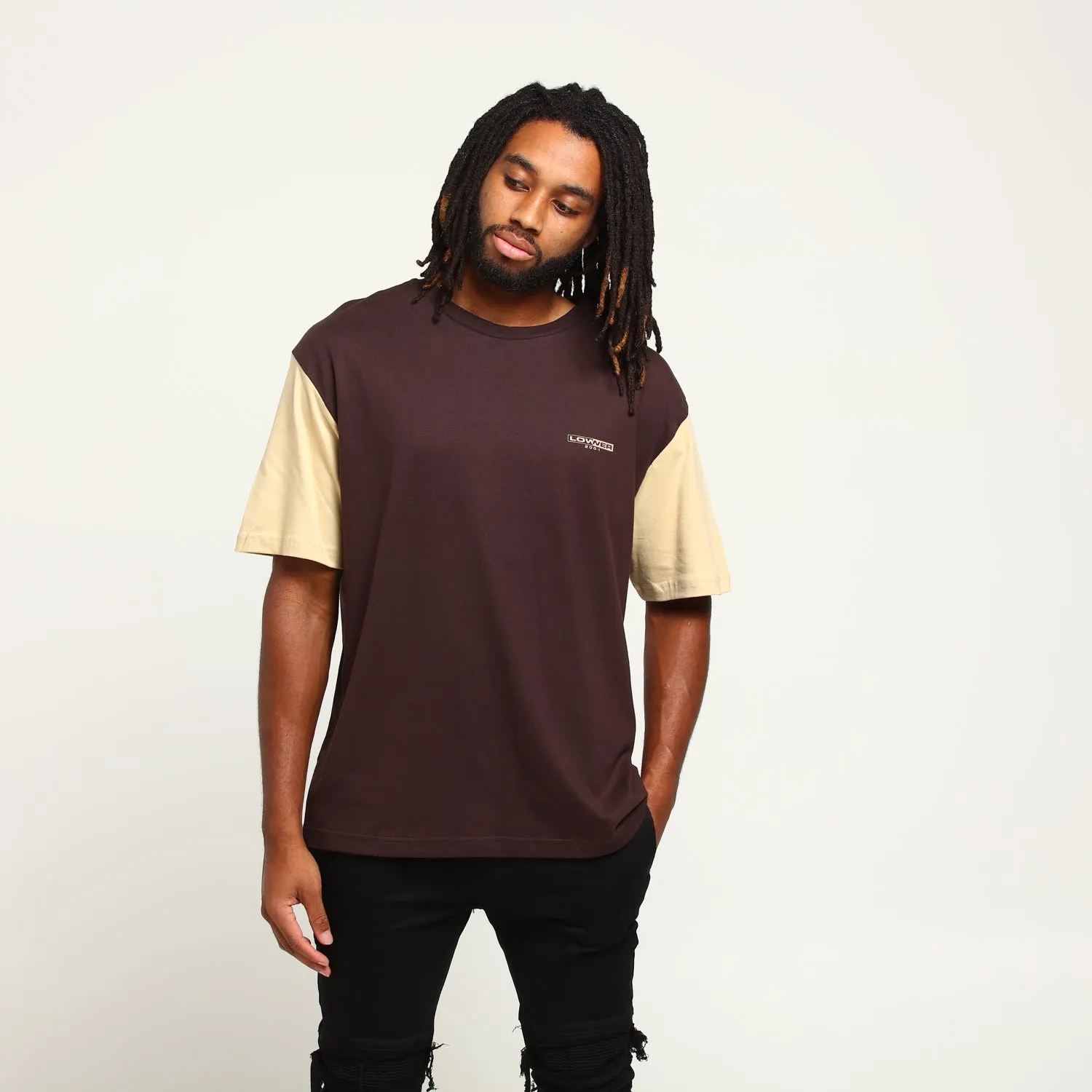 Lower Box Tee Luchini Brown/Beige/Gold