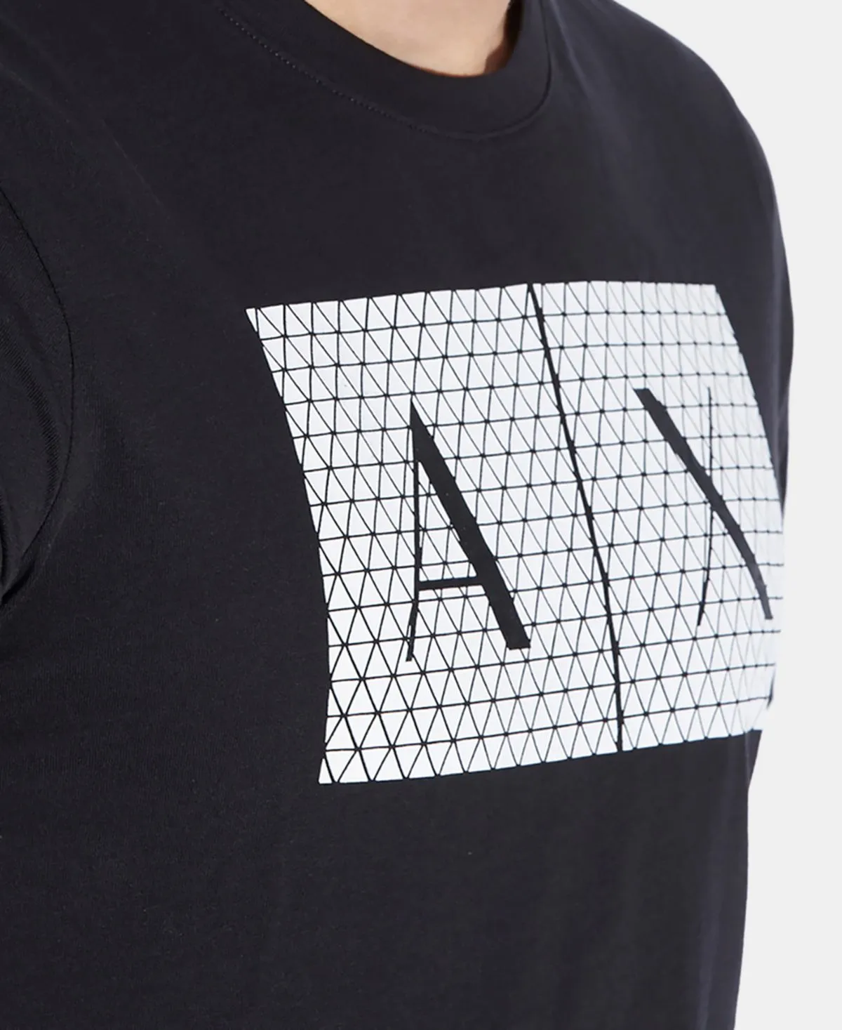 Men's foundation triangulation A|X Armani Exchange T-shirt, black