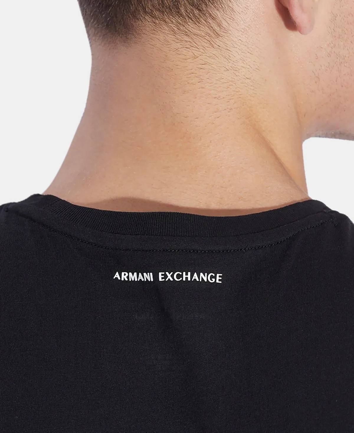 Men's foundation triangulation A|X Armani Exchange T-shirt, black