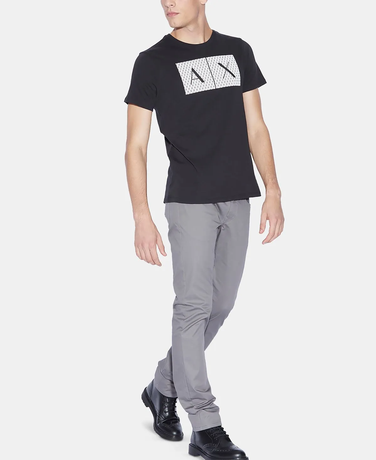 Men's foundation triangulation A|X Armani Exchange T-shirt, black