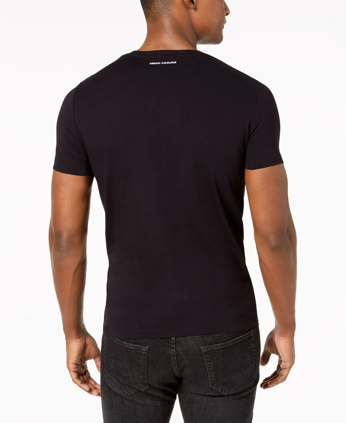 Men's foundation triangulation A|X Armani Exchange T-shirt, black