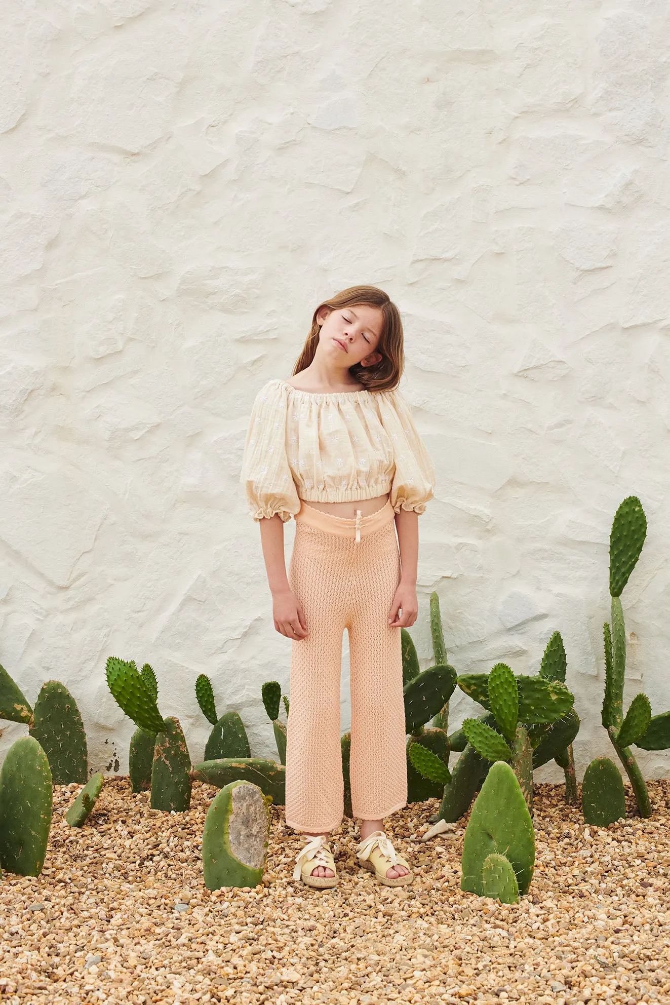 Pants Crochet Soft Apricot