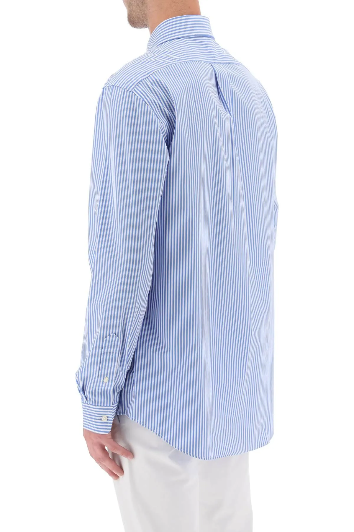 Polo ralph lauren striped cotton poplin shirt