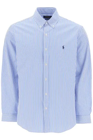 Polo ralph lauren striped cotton poplin shirt