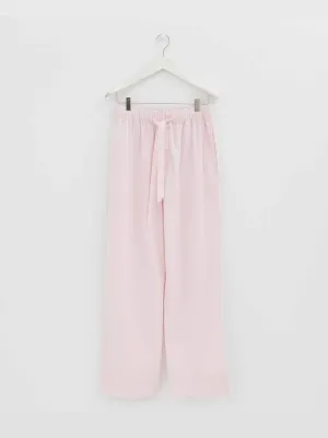 Poplin Pyjamas Pants in Soft Pink