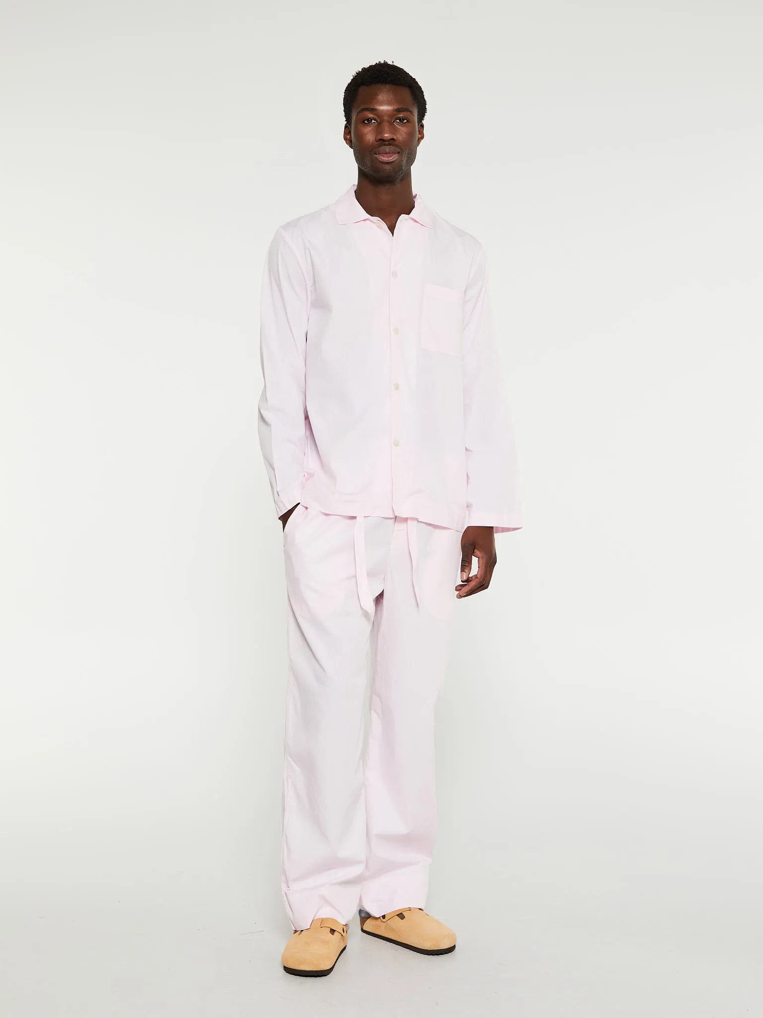 Poplin Pyjamas Pants in Soft Pink