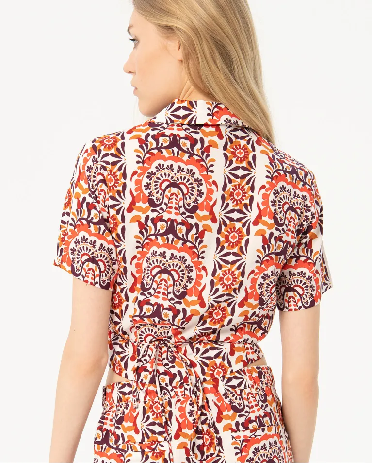 Printed Wrap top 524TAON122