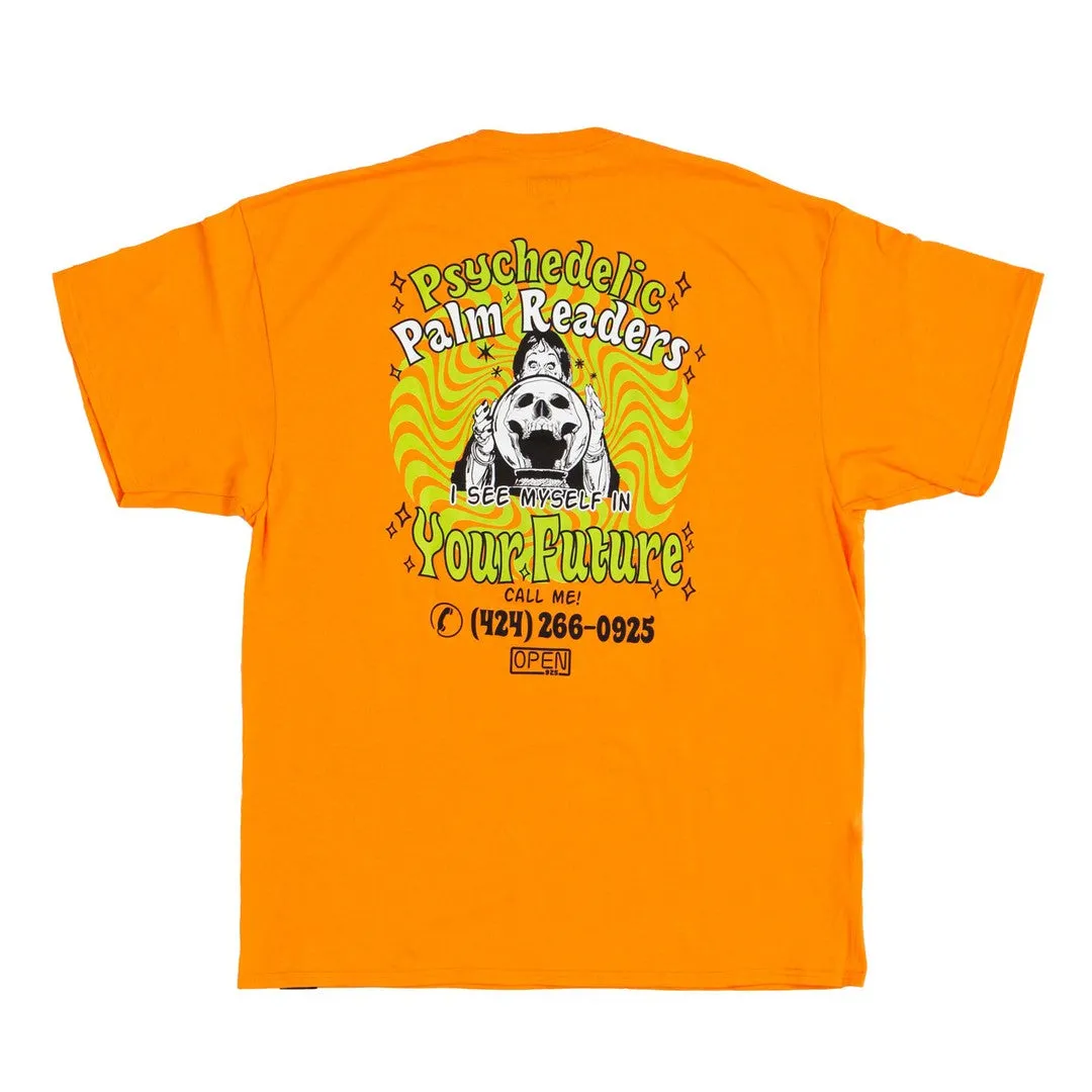 Psychedelic Palm Readers Tee Tangerine
