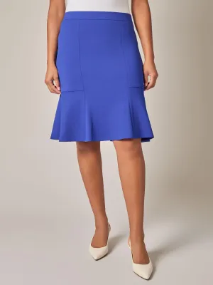Pull-On Flare Skirt, Royal Signature