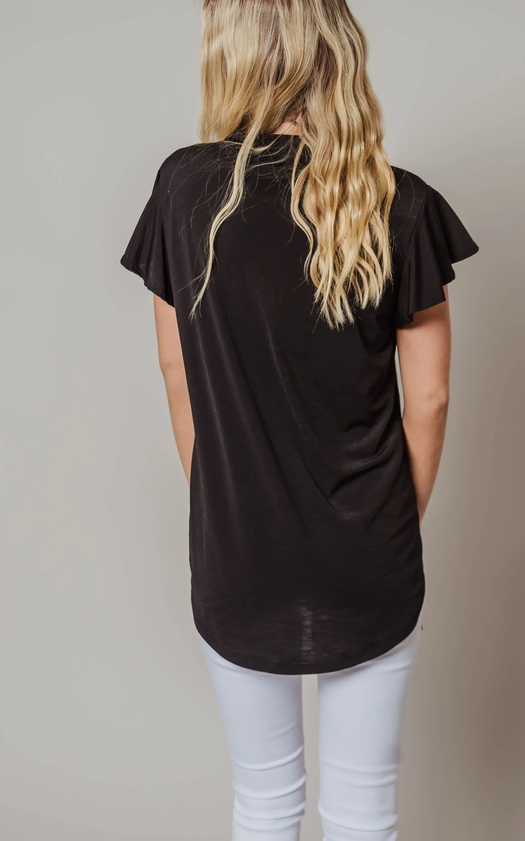 Ruffled Short Sleeve Top - Final Sale