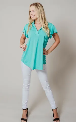 Ruffled Short Sleeve Top - Final Sale