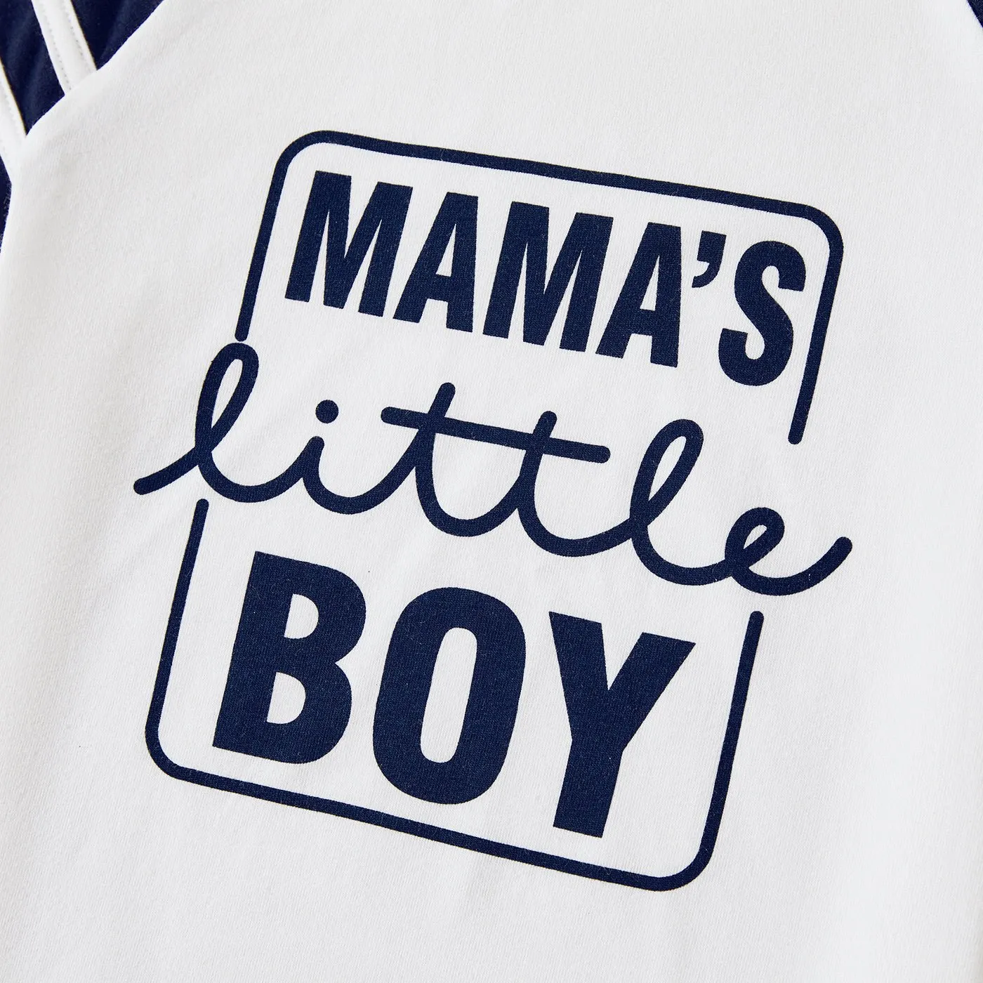 Sibling Matching School Cotton Letters Print Short-sleeve Tops