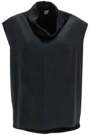 sleeveless black funnel neck top 251 WRT0460 FB0344 BLACK