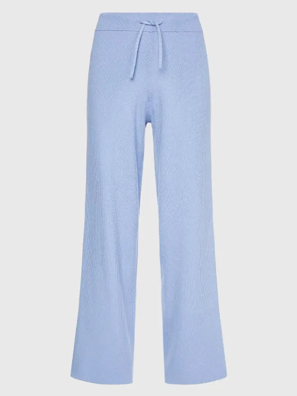 Soft Rib Wide Leg Pant