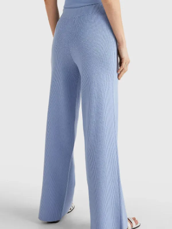 Soft Rib Wide Leg Pant
