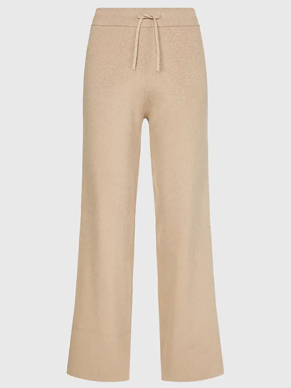 Soft Rib Wide Leg Pant