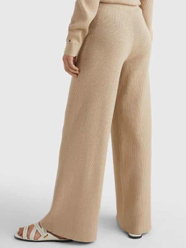 Soft Rib Wide Leg Pant