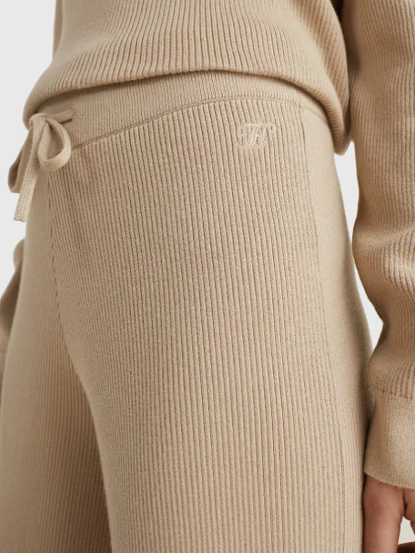 Soft Rib Wide Leg Pant