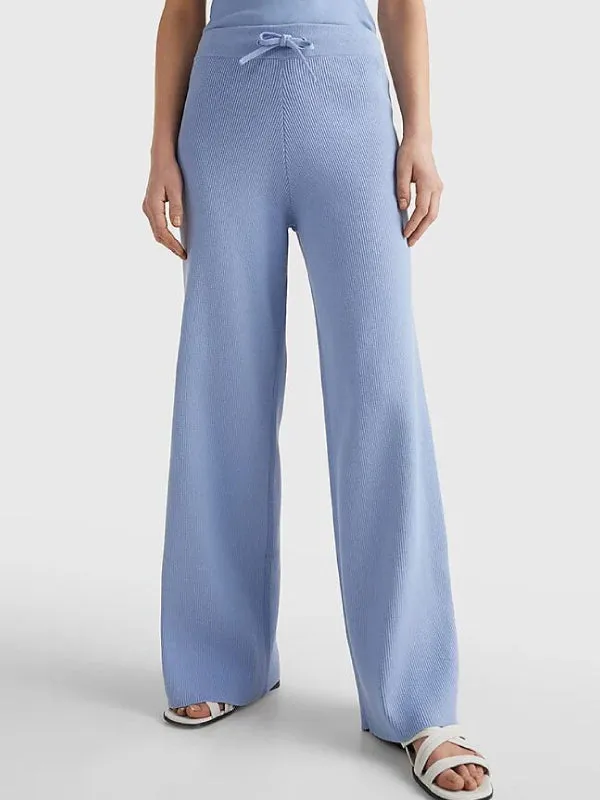 Soft Rib Wide Leg Pant