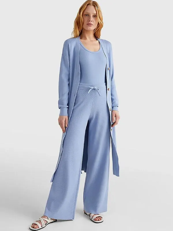 Soft Rib Wide Leg Pant