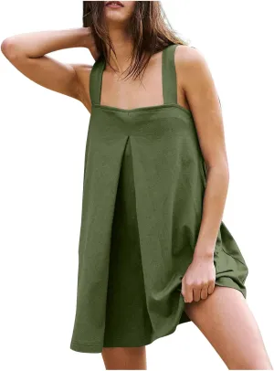 Sun Dresses for Women 2025 Vacation Summer Dresses 2025 Trendy Beach Vacation Midi Sundresses Sleeveless Tank Dresses
