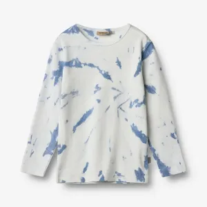 T-Shirt L/S Stig - blue tie dye