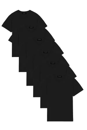 The V-Neck Tee - Onyx Black / 6 Pack