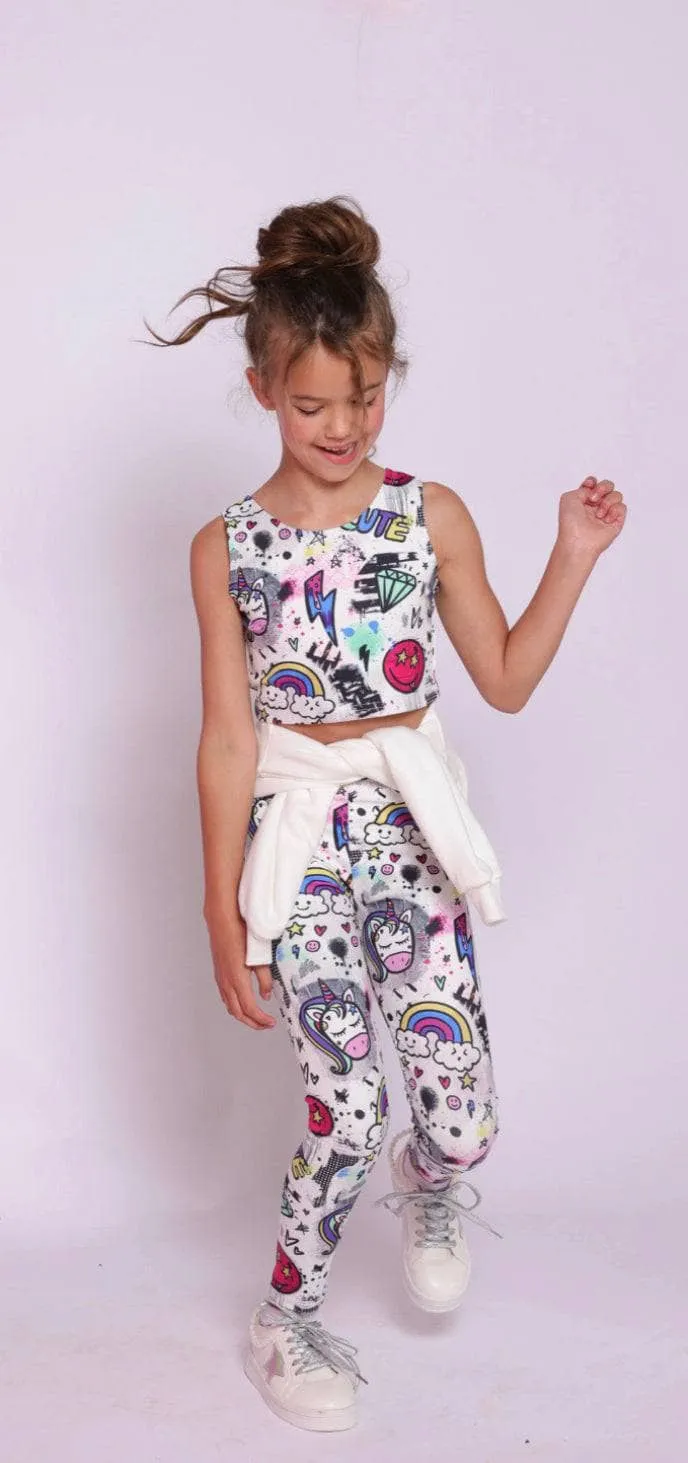 Unicorn Graffiti Athletic Set