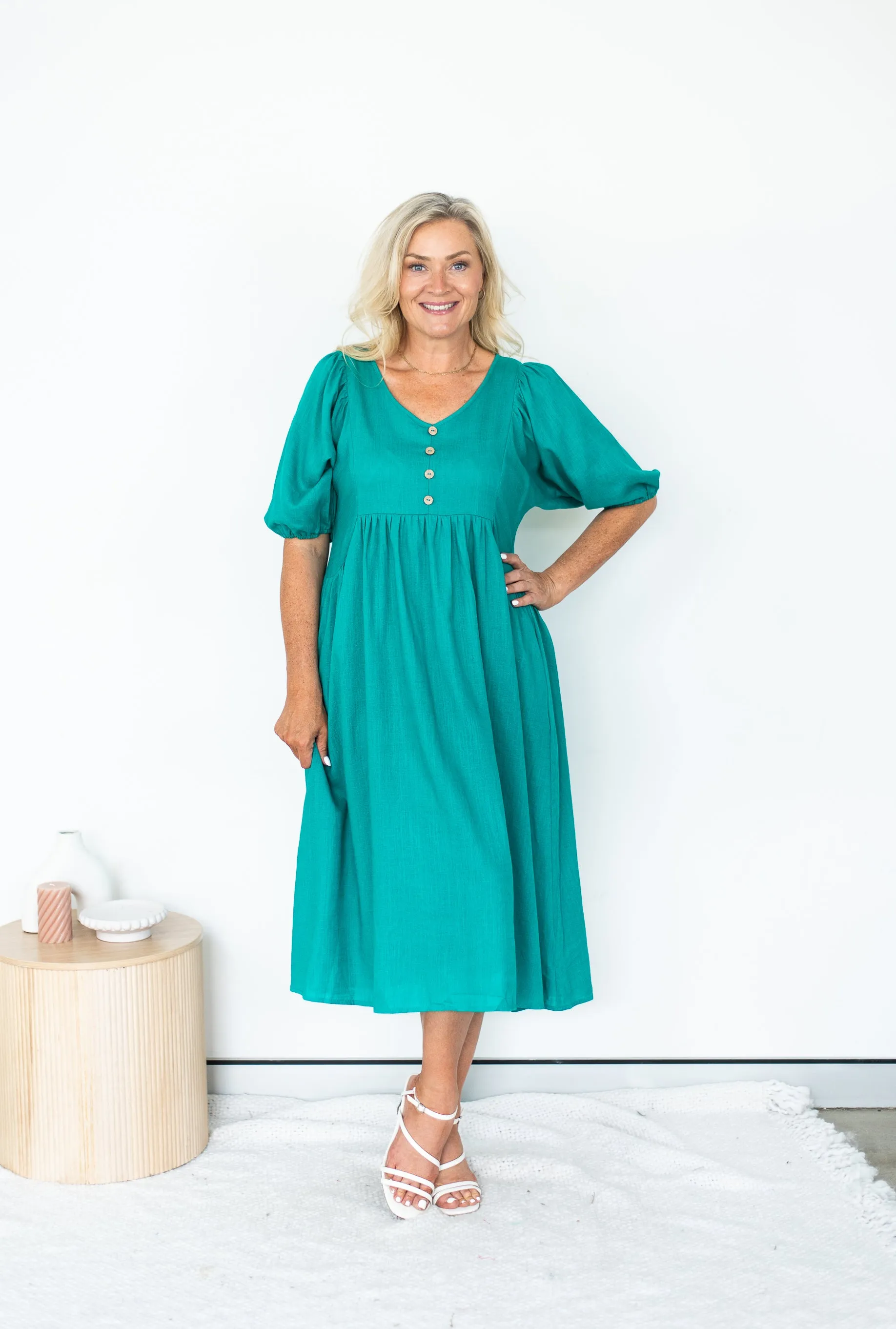 Willow Tree Peasant Dress Red 8