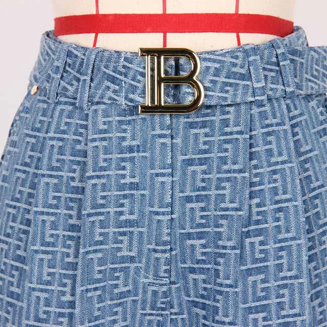 Women's Belted Soft Denim Pants