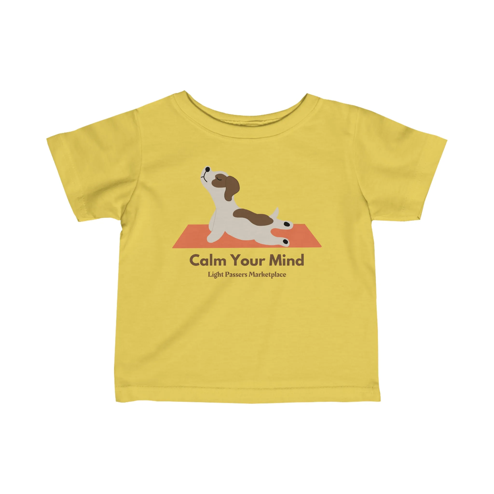 Yoga Calm Dog Baby T-shirt