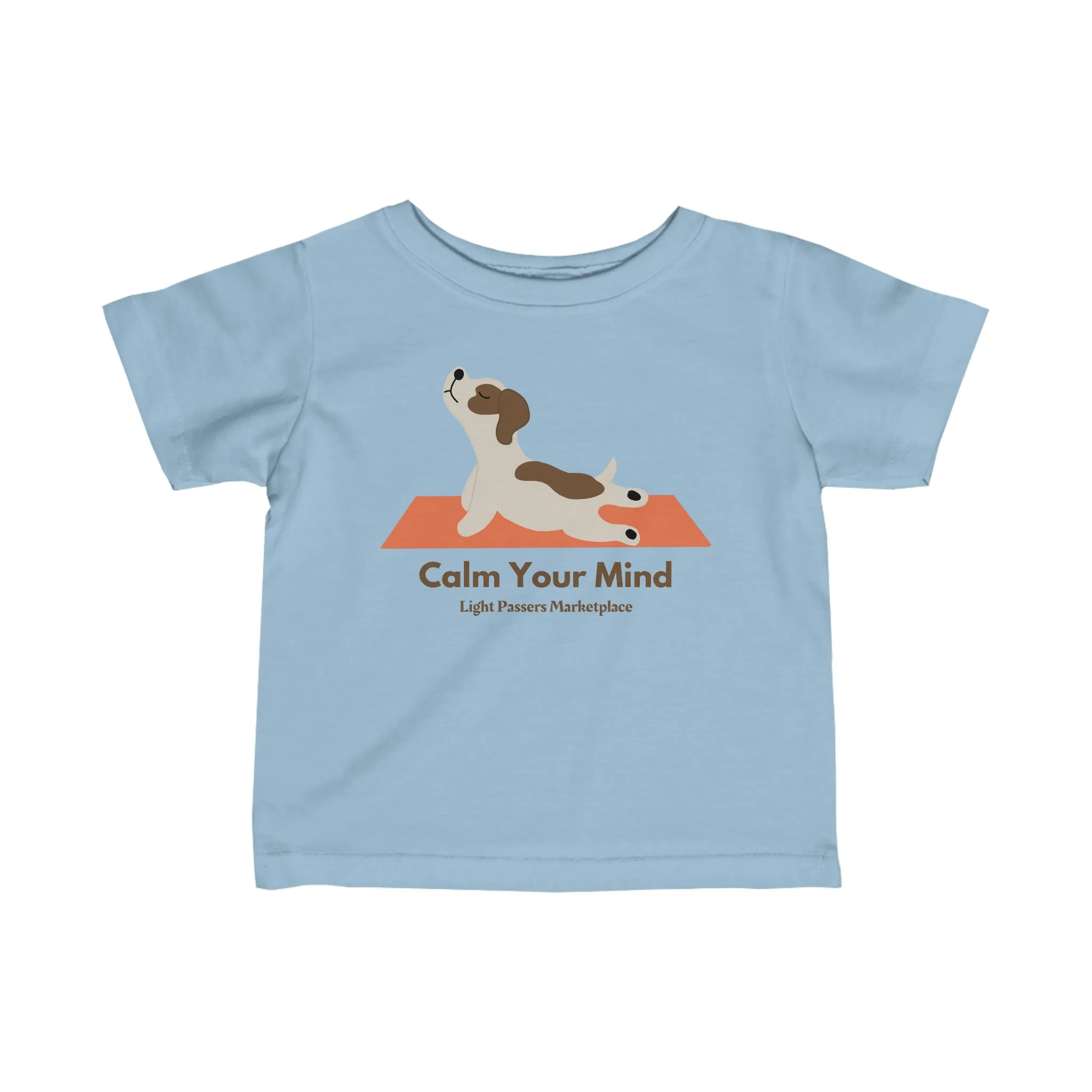 Yoga Calm Dog Baby T-shirt
